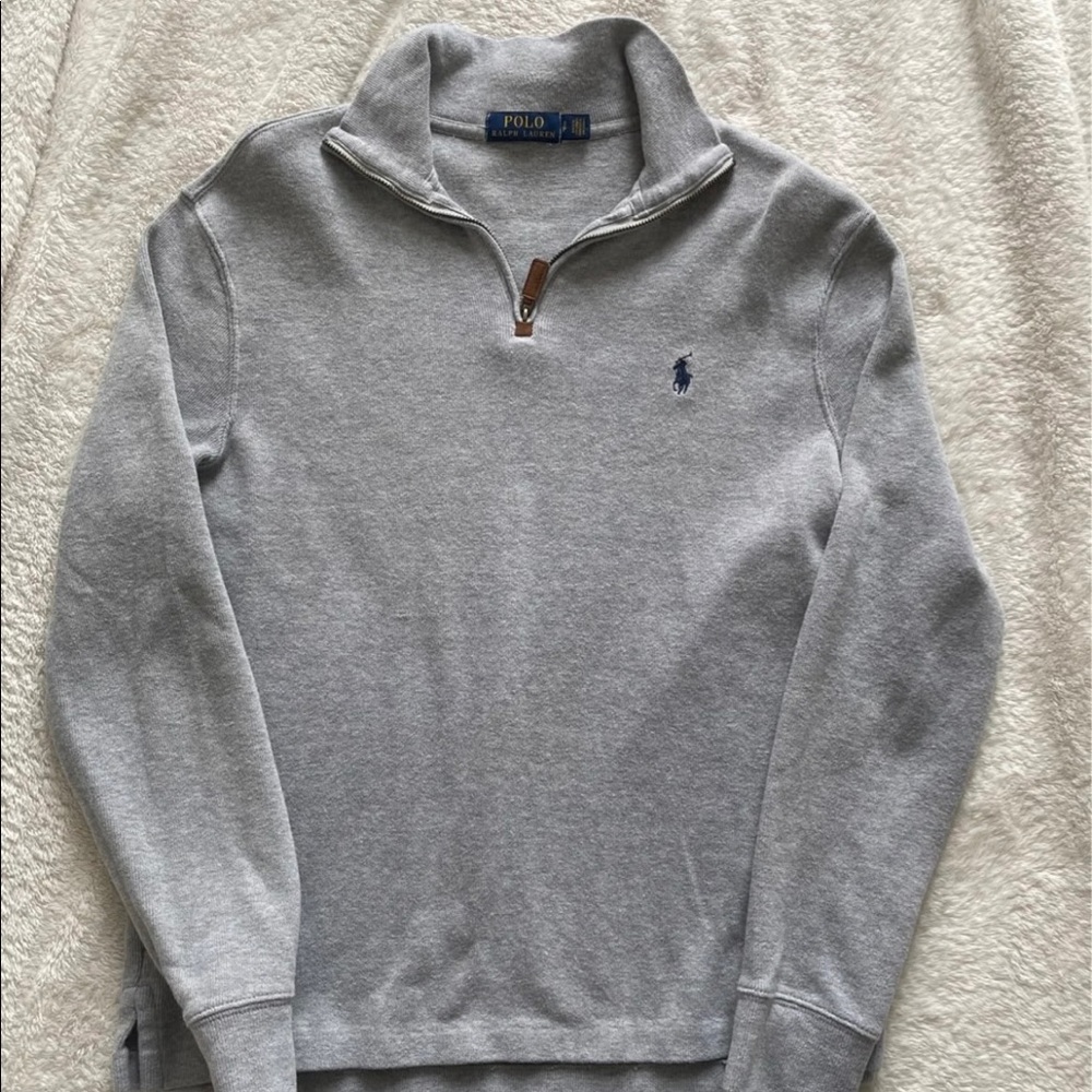 Polo half zip sweater